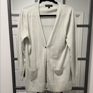 Banana Republic Light Green Cardigan Sweater
